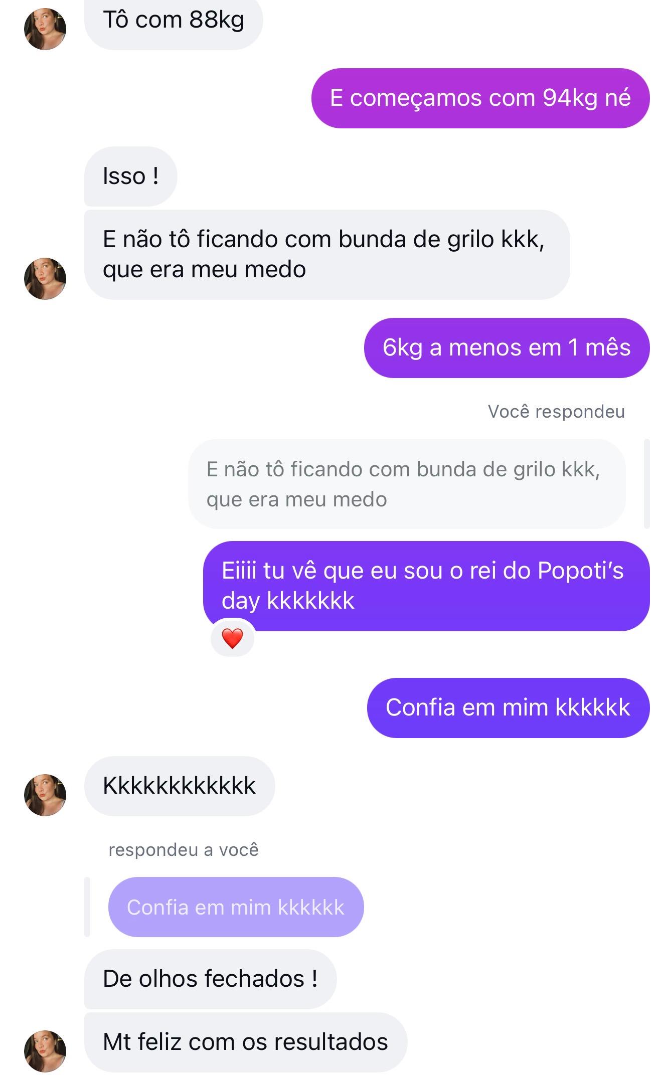 Depoimento: aluna saiu de 94 kg para 88 kg em 1 mês e está feliz com os resultados